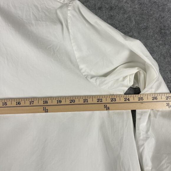 Fuzzi Jean Paul Gaultier Tunic Top Womens 46 White Popover Quiet Luxury Minimal - Picture 4 of 10